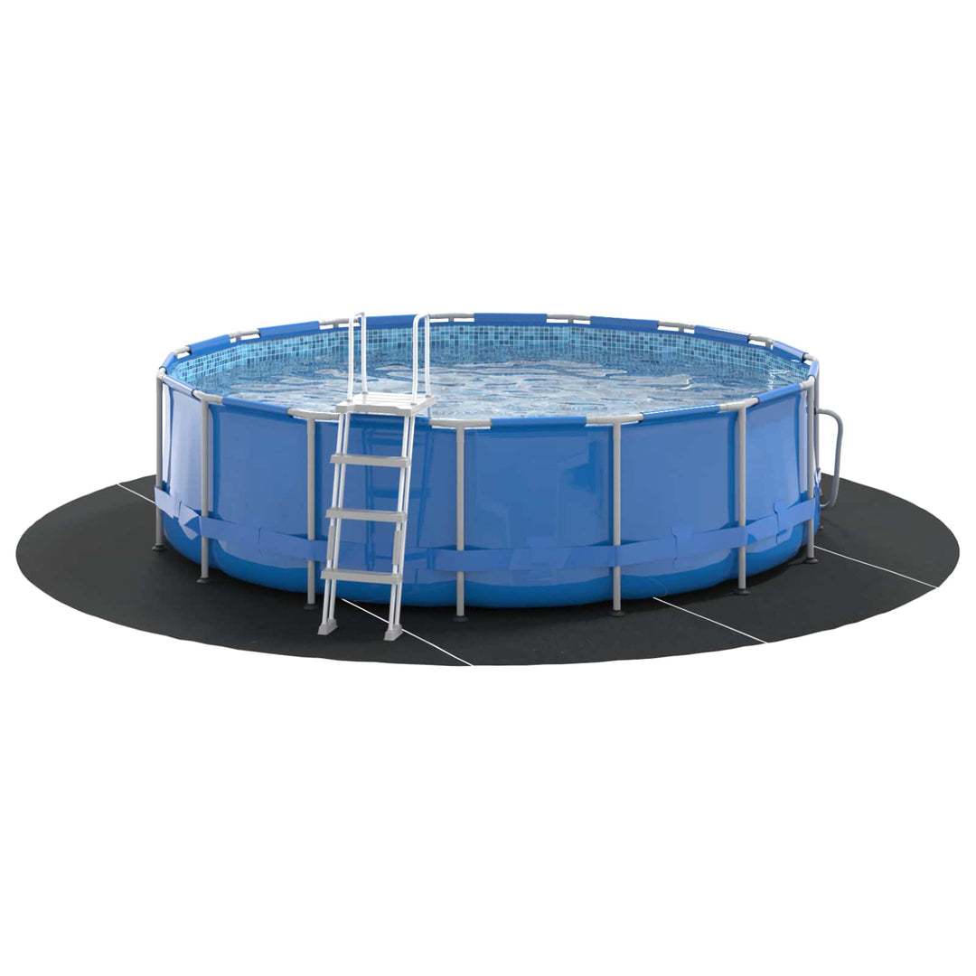 Pool Bundark Sort Ø 500 cm Non-woven stof