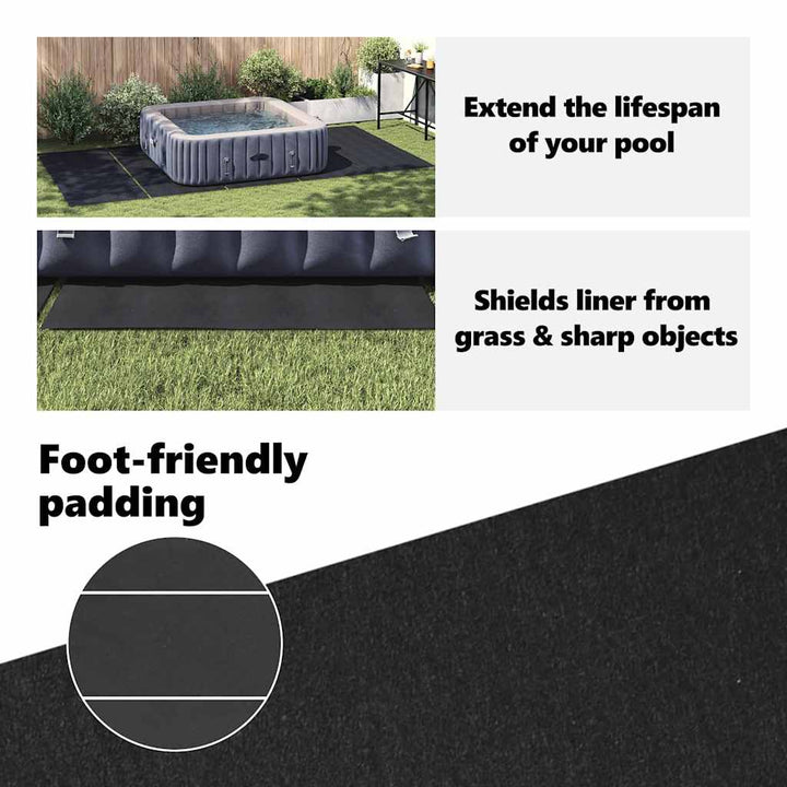Pool Bundark Sort 550 x 280 x 0,1 cm Non-woven stof