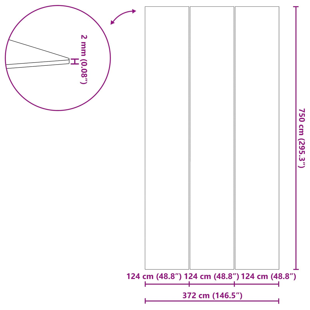 Pool Bundark Sort 750 x 372 x 0,1 cm Non-woven stof