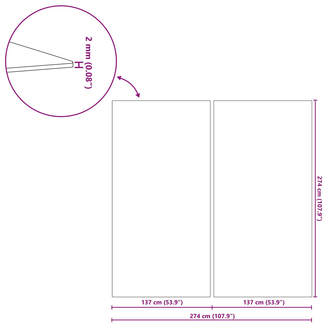 Pool Bundark 274 x 274 x 0,1 cm Non-woven stof