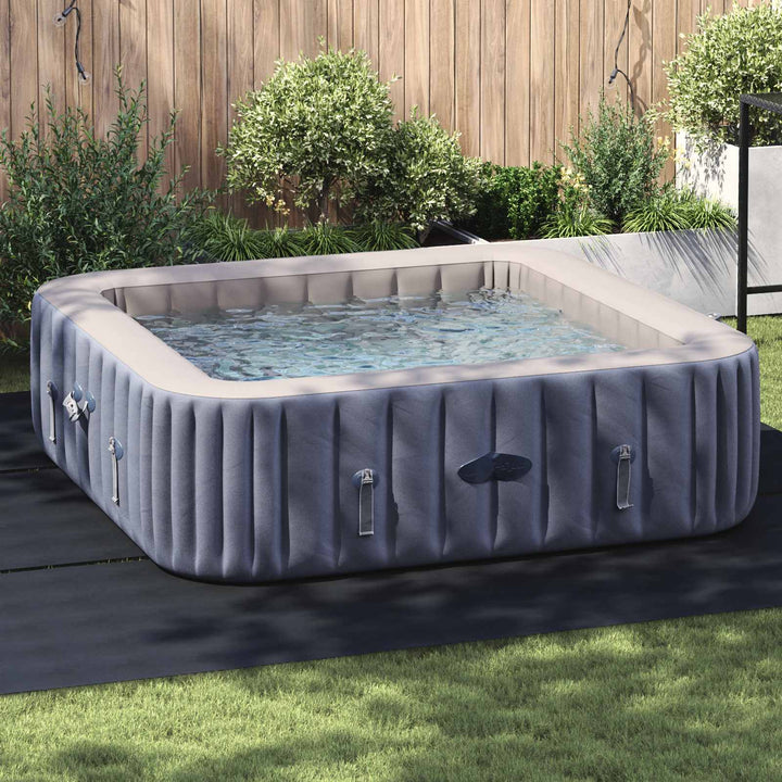 Pool Bundark 396 x 396 x 0,1 cm Firkantet Non-woven stof Sort
