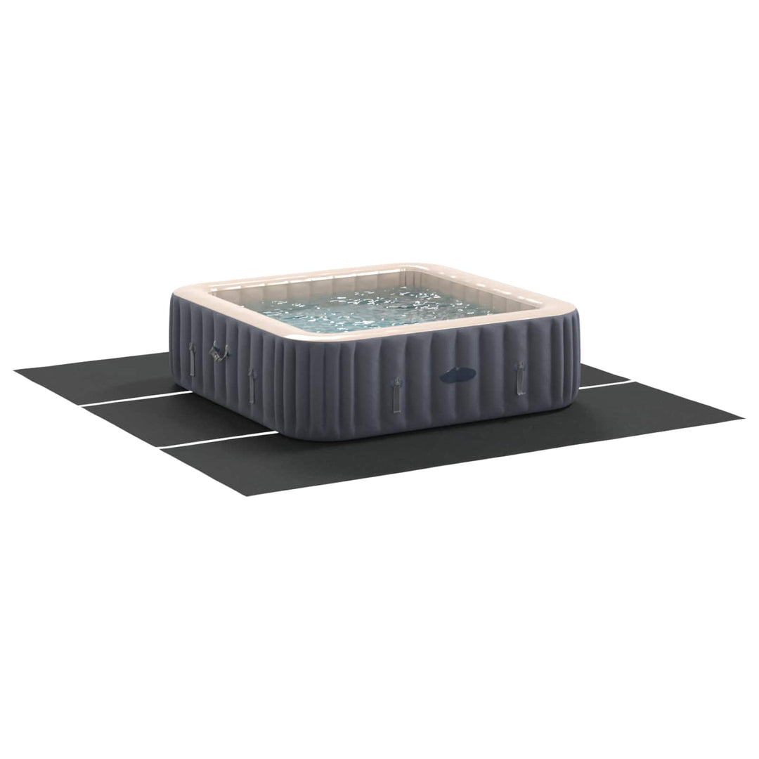 Pool Bundark 396 x 396 x 0,1 cm Firkantet Non-woven stof Sort