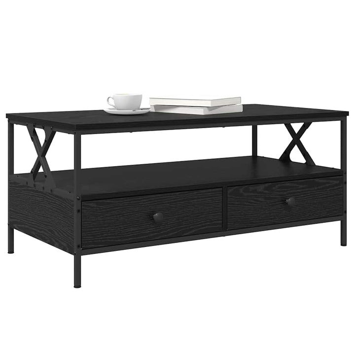 Sofabord with Drawer Sort eg 100 x 51 x 45 cm Konstrueret træ