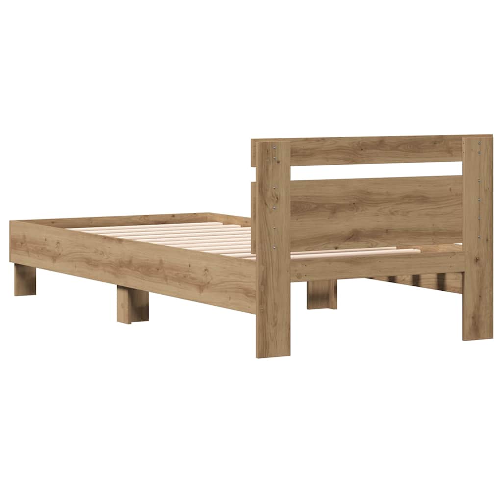 Sengestel Artisan Egetræ 203 x 95 x 70 cm Konstrueret træ
