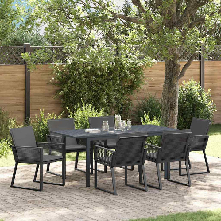 Have Spisebordssæt 7 stk. Antracit polyrattan