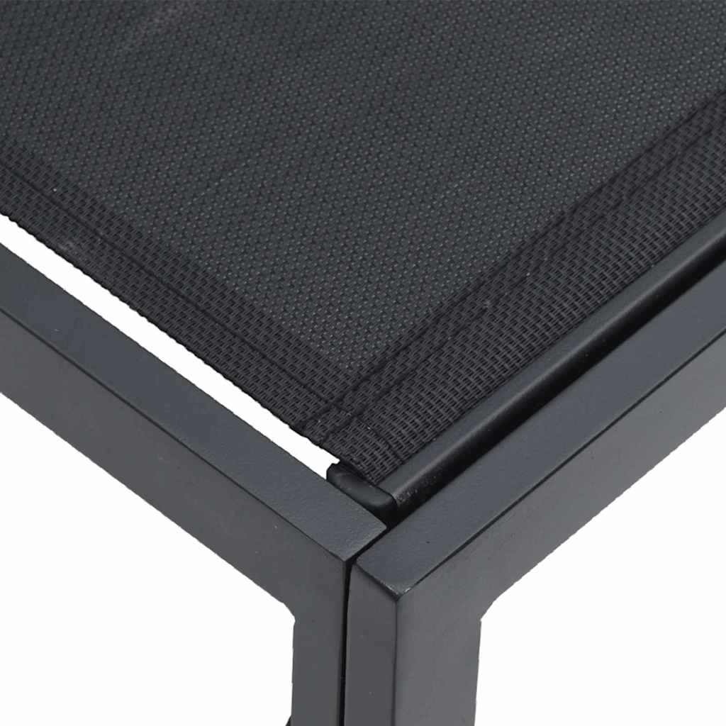 Havesofa Sæt 12 pcs Sort Metal