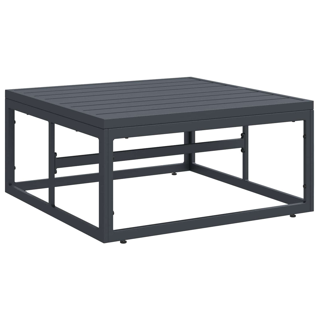 Havesofa Sæt med pude 6 pcs Sort Stål