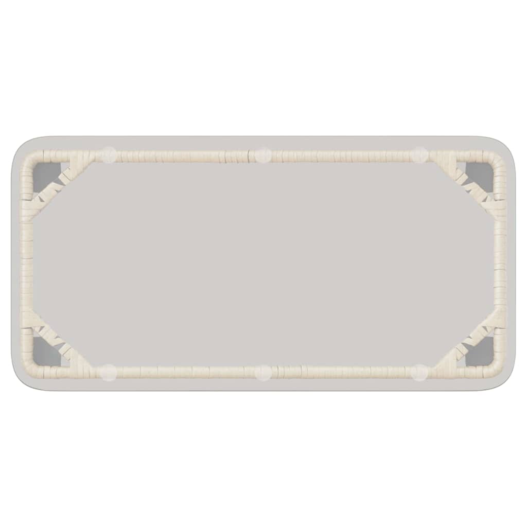 Havemøbel Sæt med pude 4 pcs Sort og Anthracit polyrattan