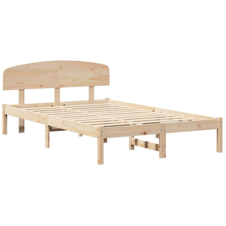Sengestel Naturfarvet 120 x 190 cm Massiv fyrretræ