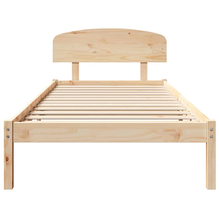 Sengestel Naturfarvet 100 x 200 cm Massiv fyrretræ
