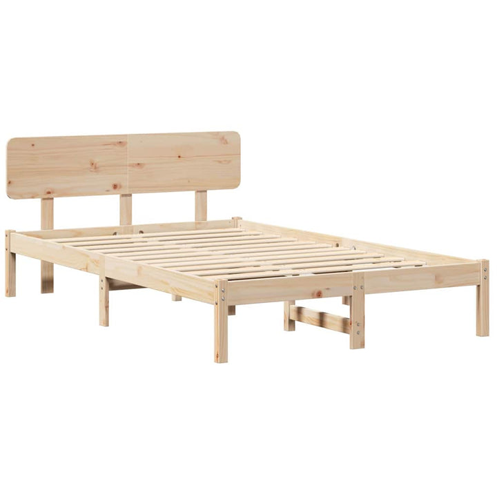 Sengestel Naturfarvet 120 x 200 cm Massiv fyrretræ