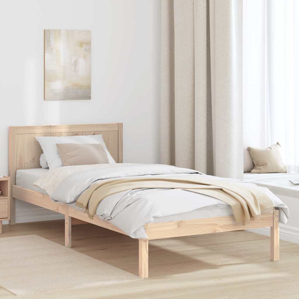 Sengestel Brun 80 x 200 cm Massivt fyrretræ