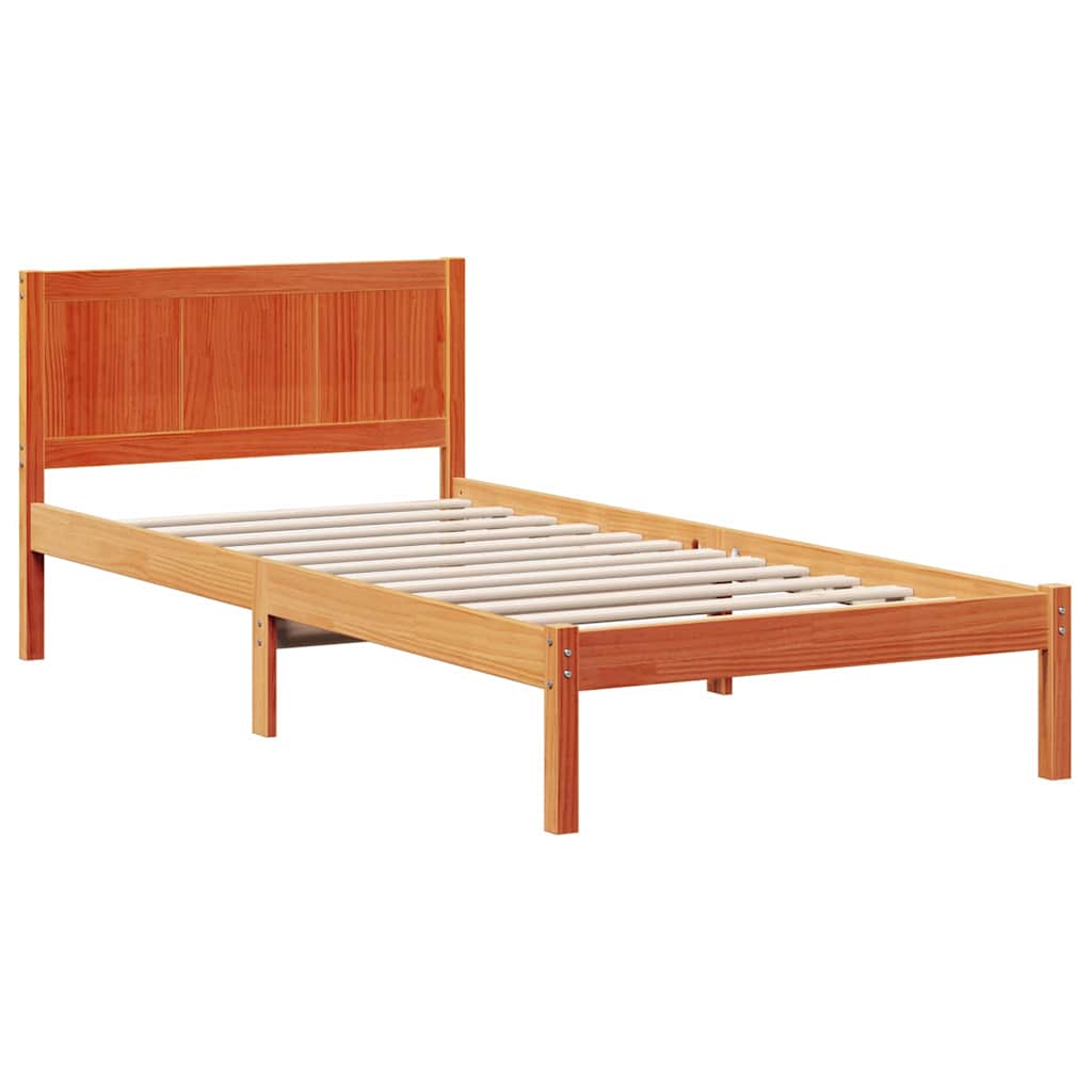 Sengestel Brun 80 x 200 cm Massivt fyrretræ