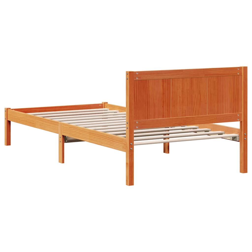 Sengestel Brun 80 x 200 cm Massivt fyrretræ