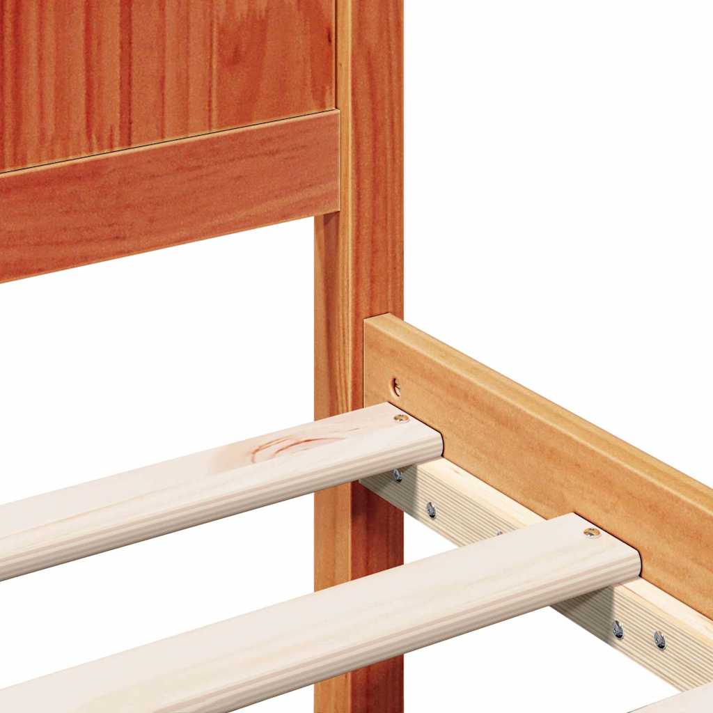 Sengestel Brun 100 x 200 cm Massivt fyrretræ