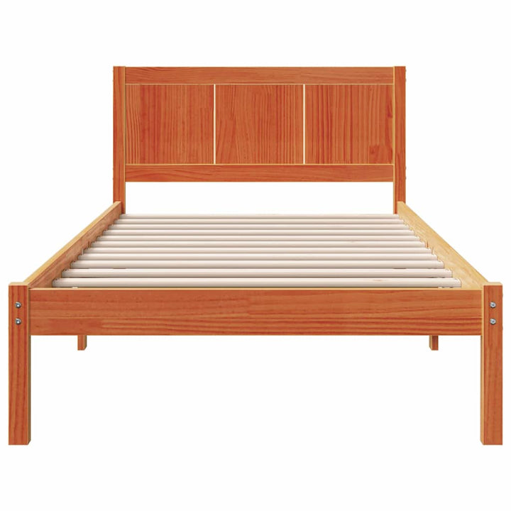 Sengestel Brun 100 x 200 cm Massivt fyrretræ