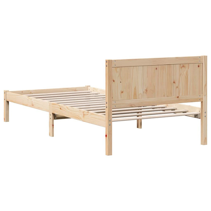 Sengestel Brun 75 x 190 cm Massivt fyrretræ