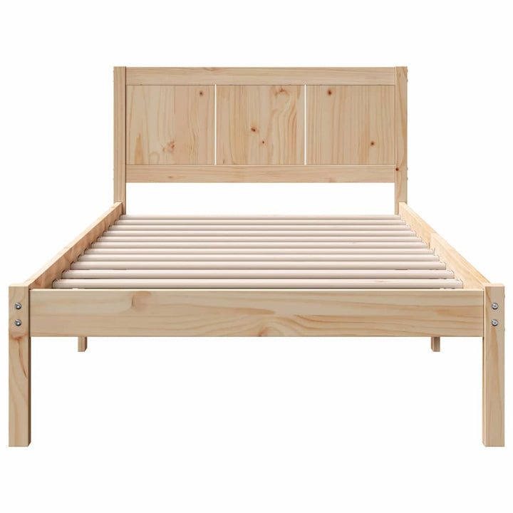 Sengestel Brun 75 x 190 cm Massivt fyrretræ