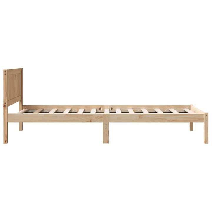 Sengestel Brun 75 x 190 cm Massivt fyrretræ