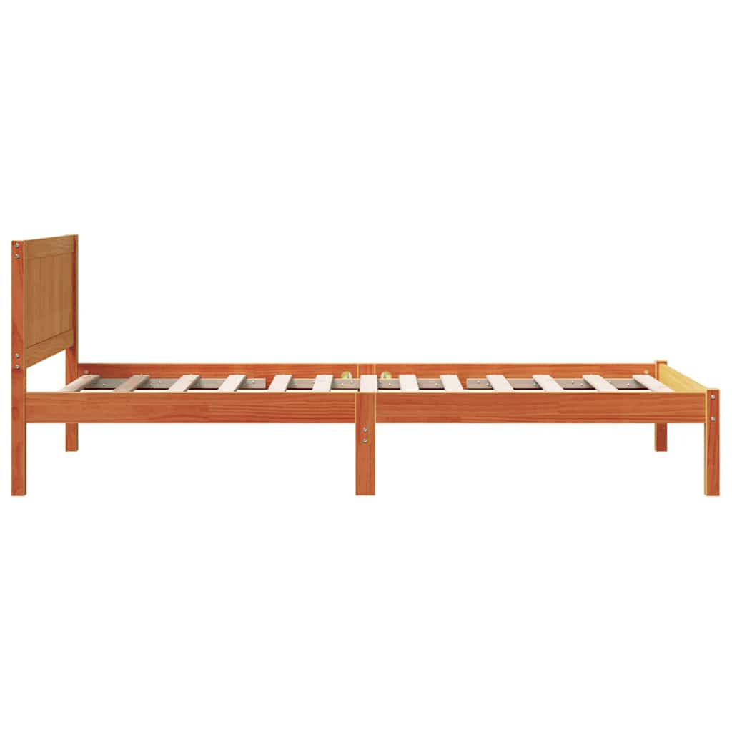 Sengestel Brun 75 x 190 cm Massivt fyrretræ