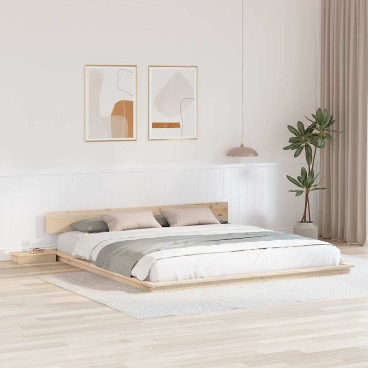 Sengestel Brun 180 x 200 cm træ