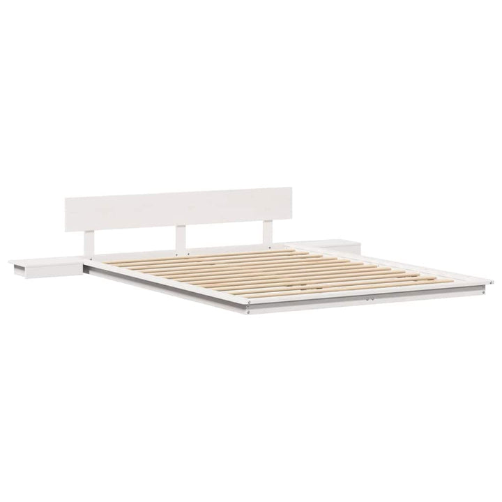 Sengestel Hvid 150 x 200 cm træ