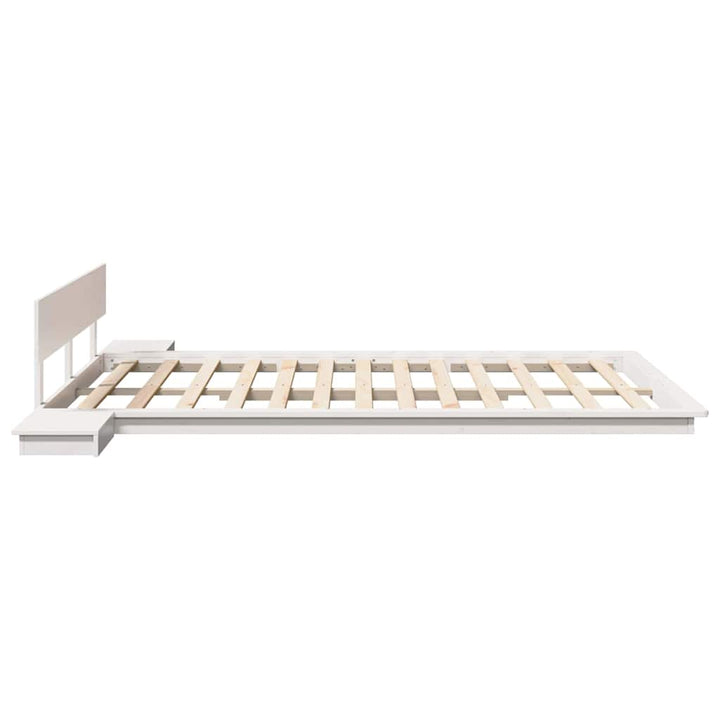 Sengestel Hvid 140 x 200 cm træ