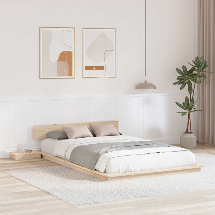 Sengestel Brun 120 x 200 cm træ