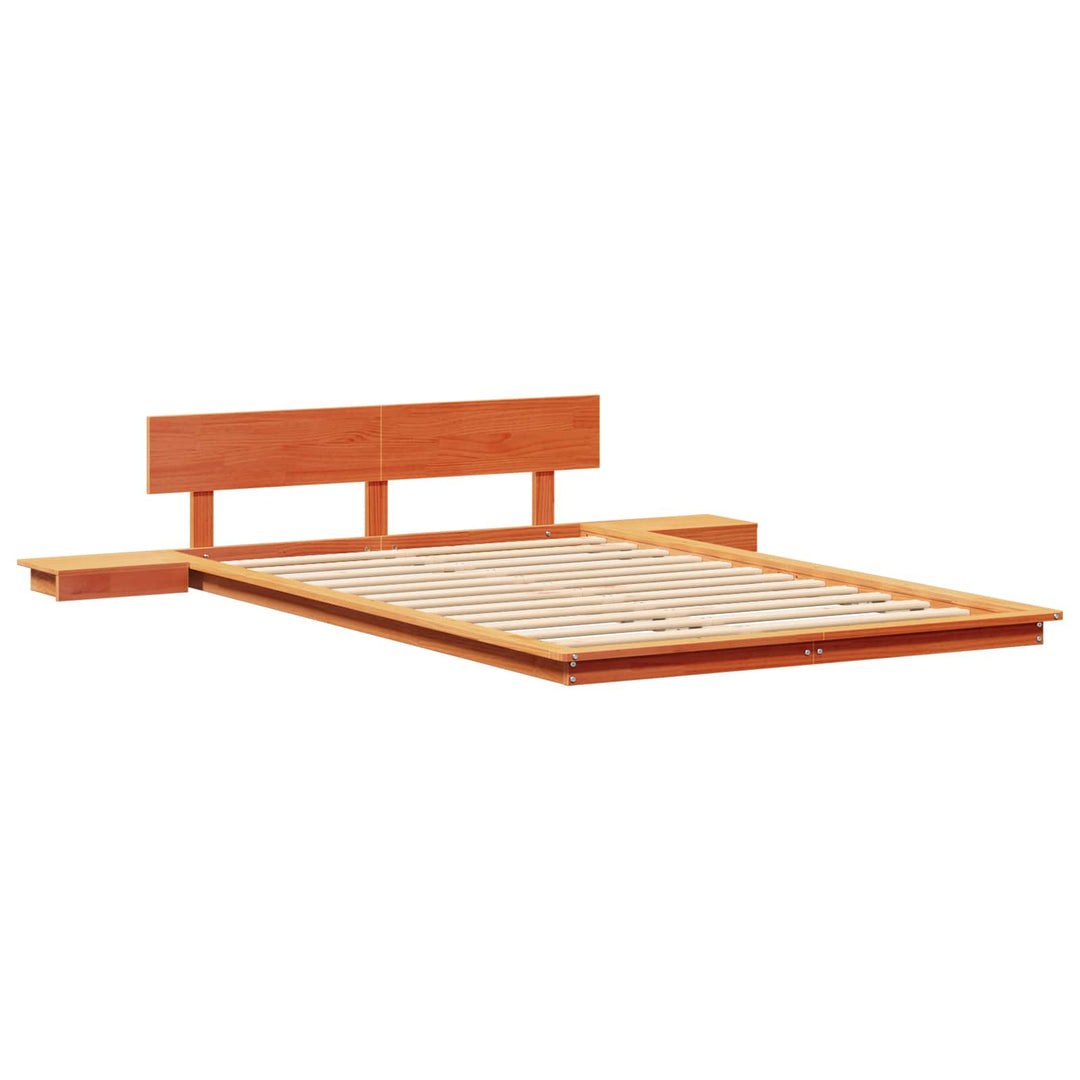 Sengestel Brun 120 x 200 cm træ