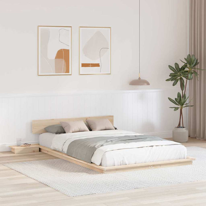 Sengestel Brun 120 x 190 cm træ