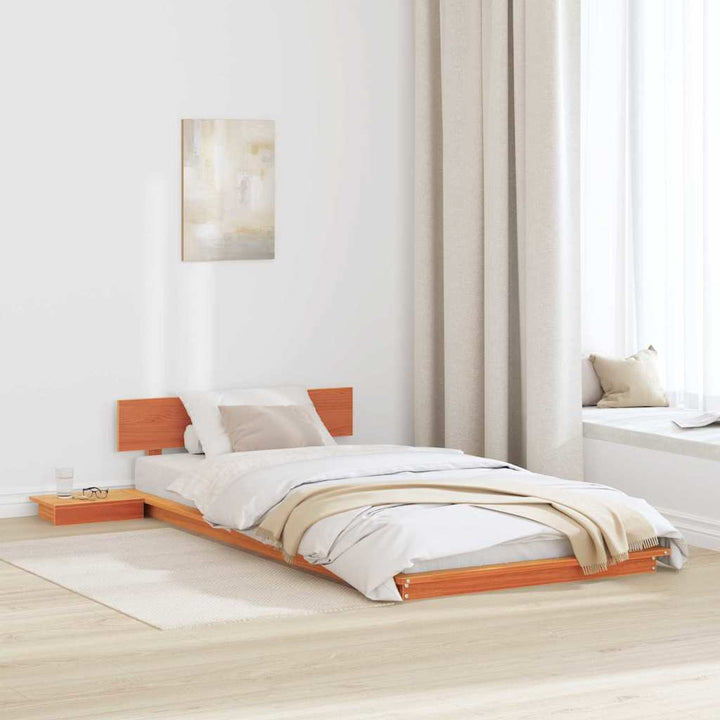 Sengestel Brun 90 x 200 cm træ