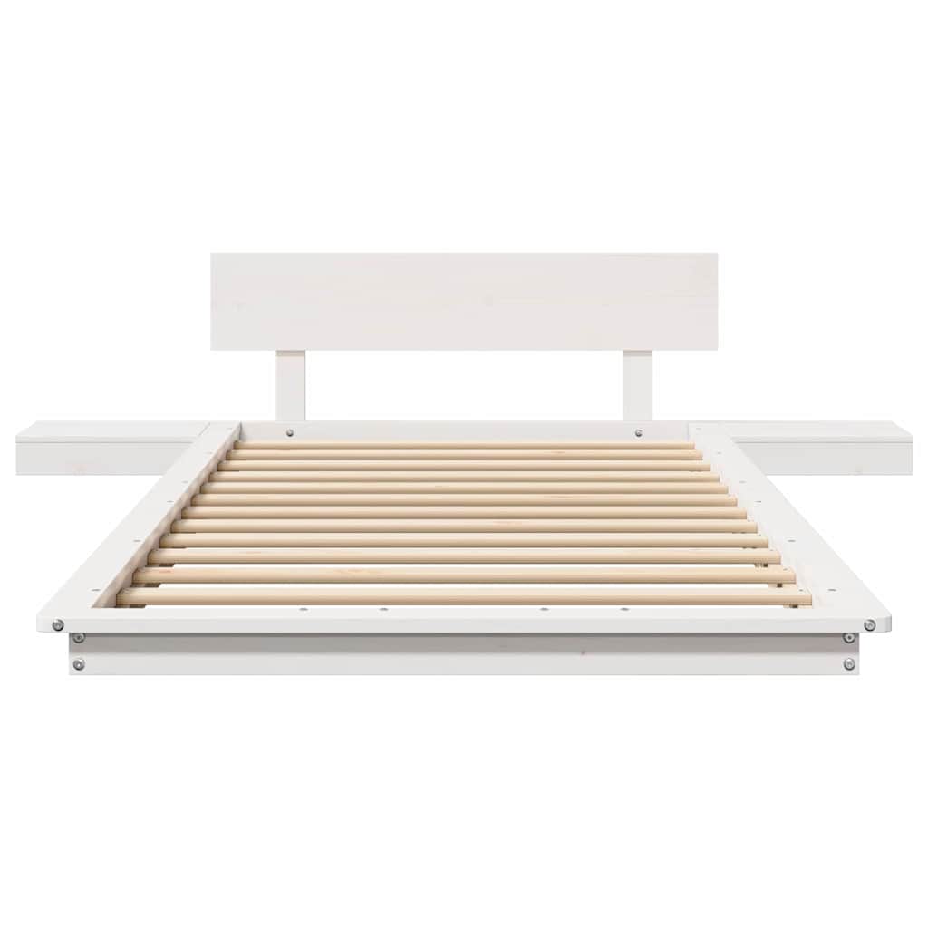 Sengestel Hvid 80 x 200 cm træ