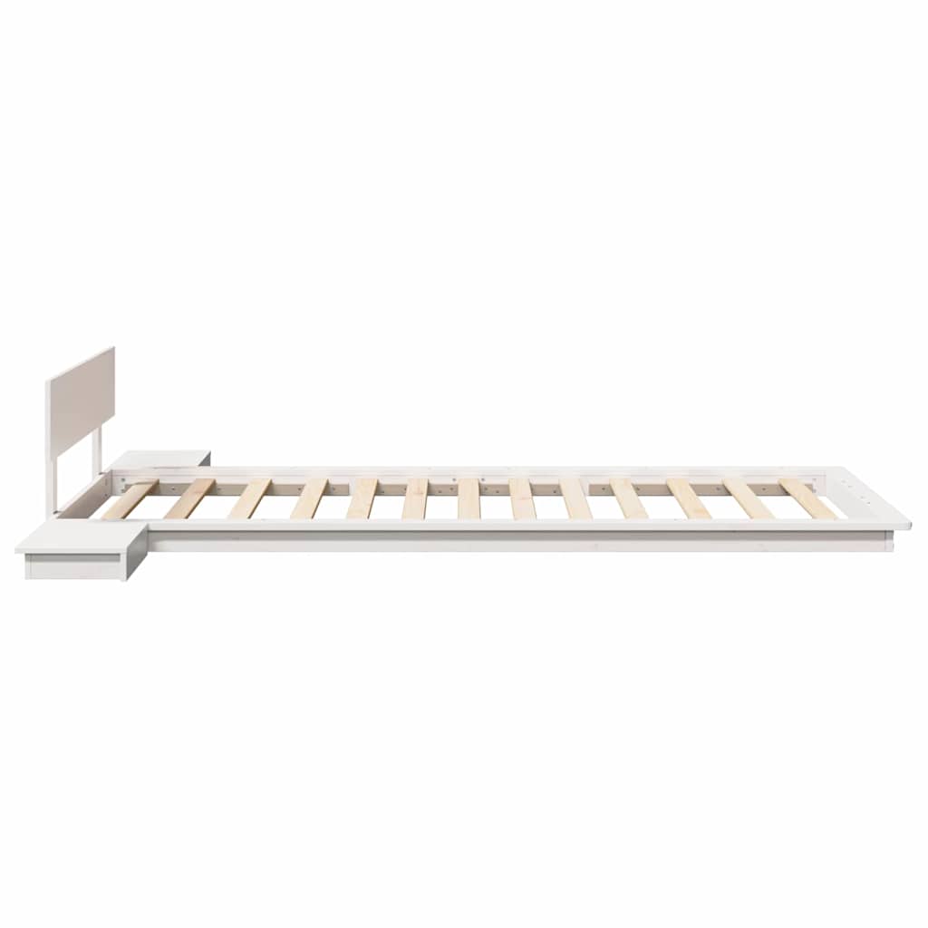 Sengestel Hvid 80 x 200 cm træ