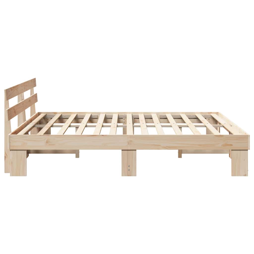 Sengestel Naturfarvet 180 x 200 cm Massiv fyrretræ