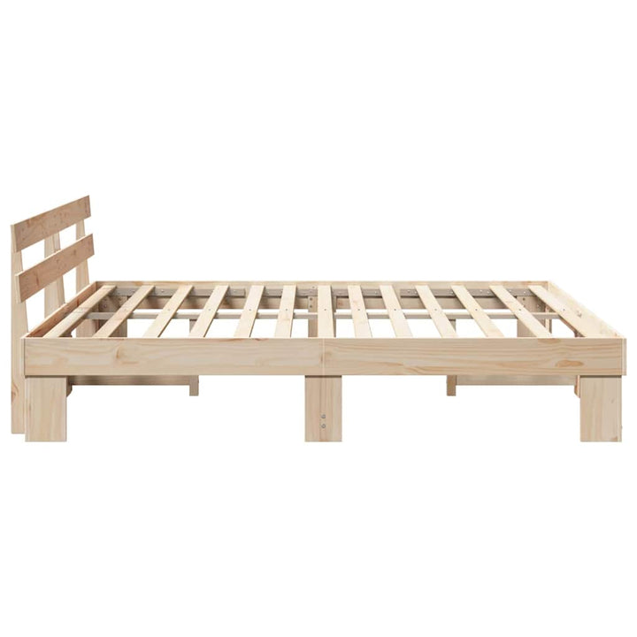 Sengestel Naturfarvet 180 x 200 cm Massiv fyrretræ
