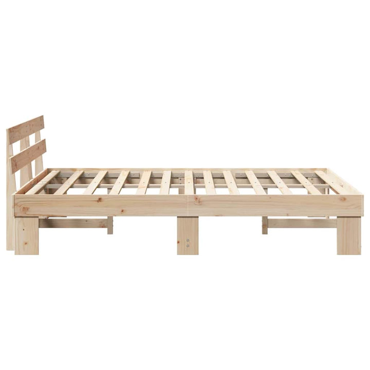 Sengestel Naturfarvet 150 x 200 cm Massiv fyrretræ