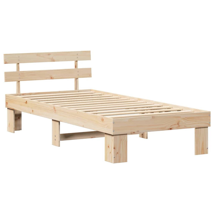 Sengestel Naturfarvet 80 x 200 cm Massiv fyrretræ