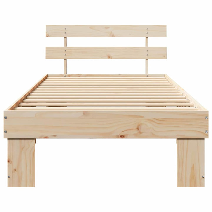 Sengestel Naturfarvet 80 x 200 cm Massiv fyrretræ