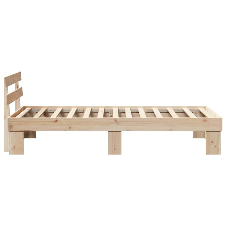 Sengestel Naturfarvet 75 x 190 cm Massiv fyrretræ