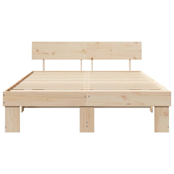 Sengestel Naturfarvet 150 x 200 cm Massiv fyrretræ