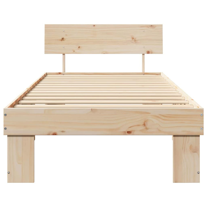 Sengestel Naturfarvet 80 x 200 cm Massiv fyrretræ