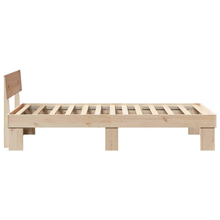 Sengestel Naturfarvet 75 x 190 cm Massiv fyrretræ