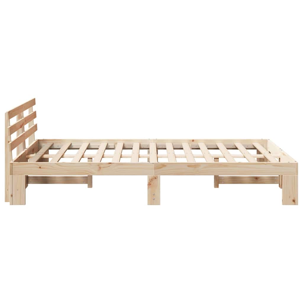 Sengestel Naturfarvet 135 x 190 cm Massiv fyrretræ