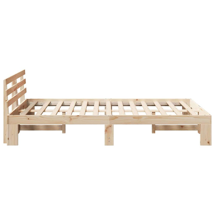 Sengestel Naturfarvet 135 x 190 cm Massiv fyrretræ
