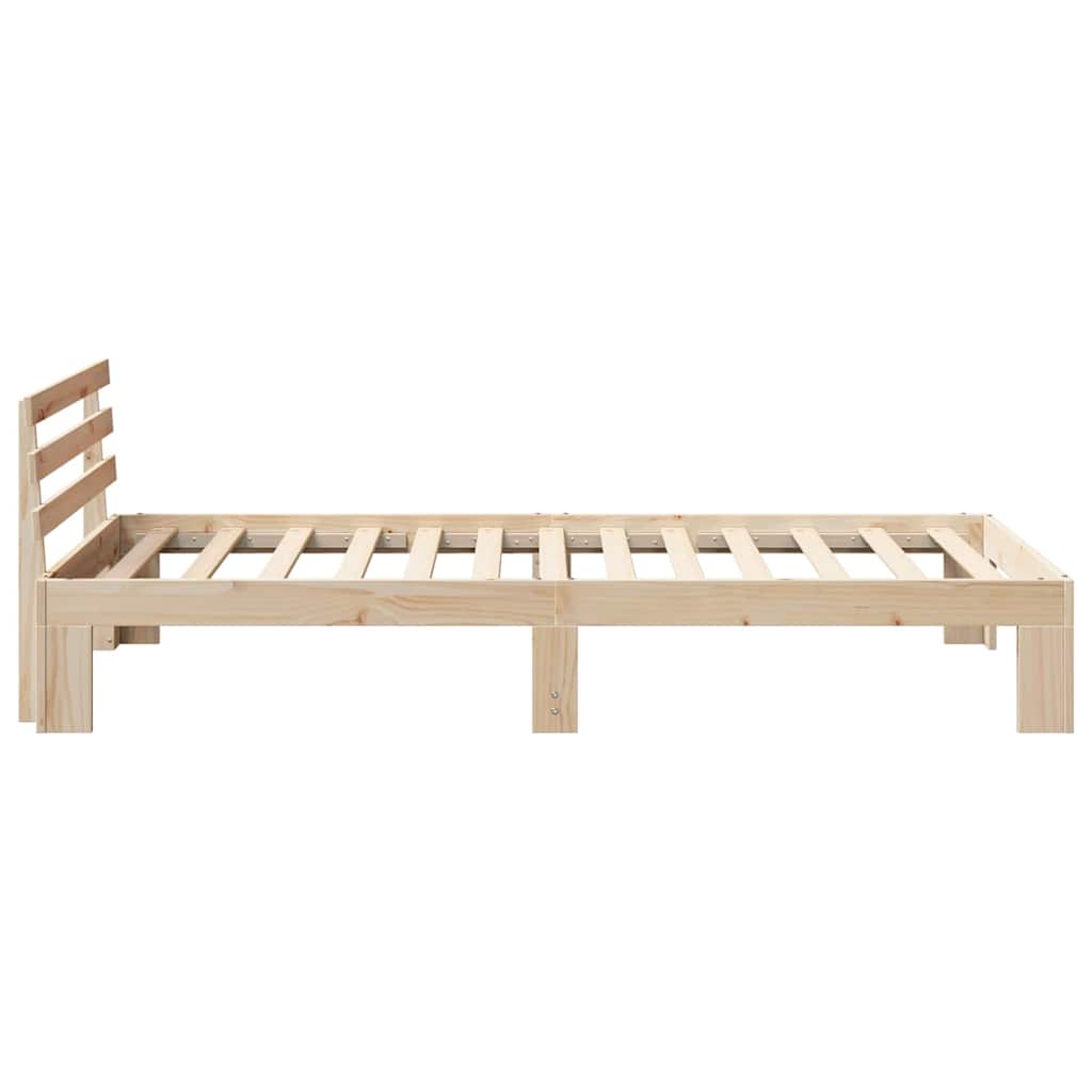 Sengestel Naturfarvet 90 x 200 cm Massiv fyrretræ