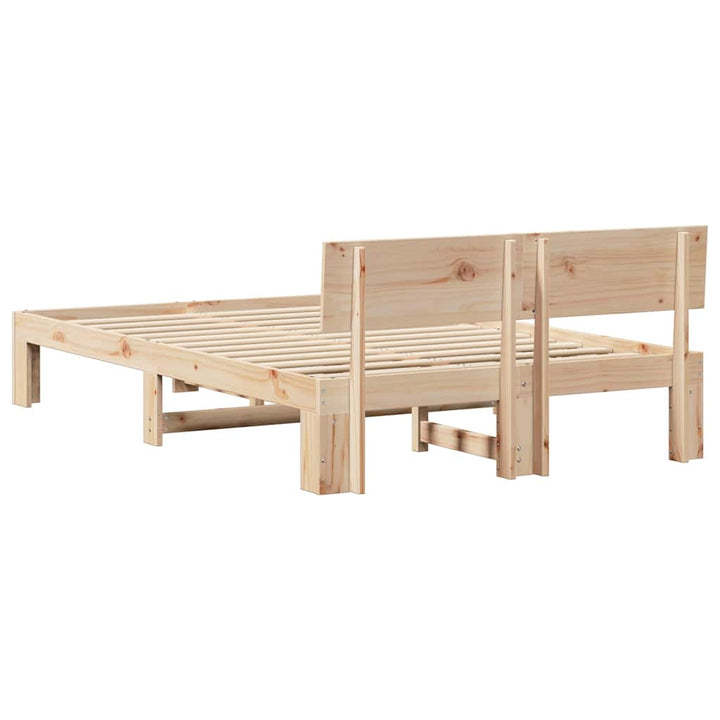 Sengestel Naturfarvet 120 x 200 cm Massiv fyrretræ