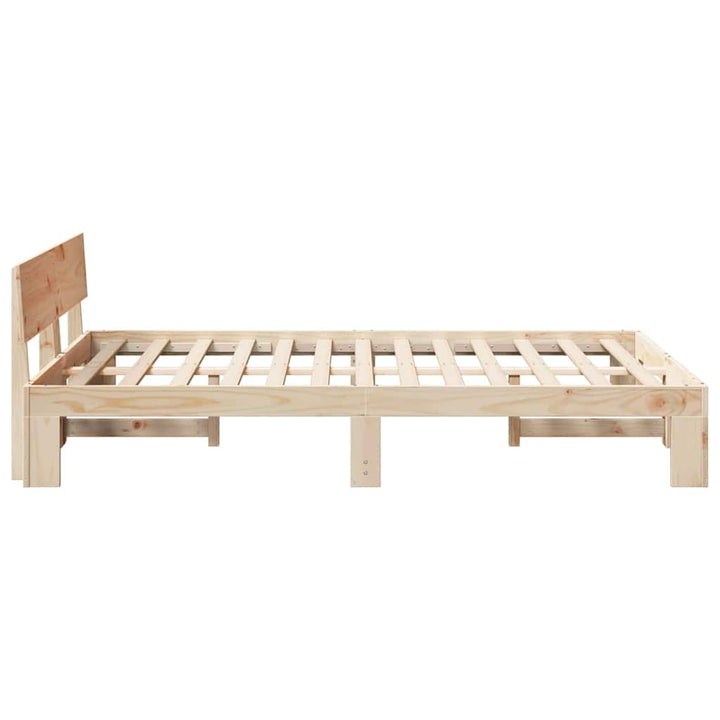 Sengestel Naturfarvet 120 x 200 cm Massiv fyrretræ