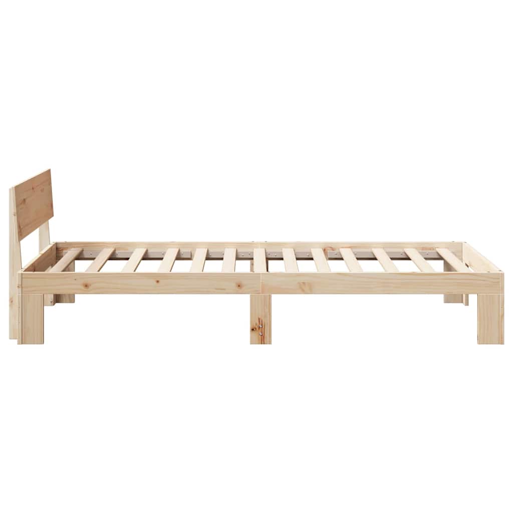 Sengestel Naturfarvet 75 x 190 cm Massiv fyrretræ