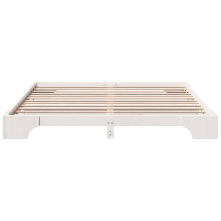 Sengestel Hvid 180 x 200 cm Massiv fyrretræ