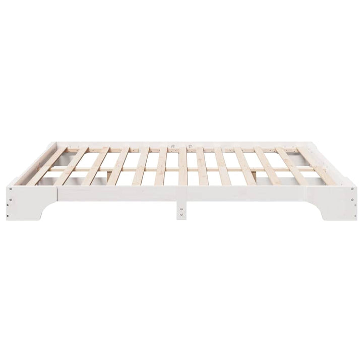 Sengestel Hvid 180 x 200 cm Massiv fyrretræ